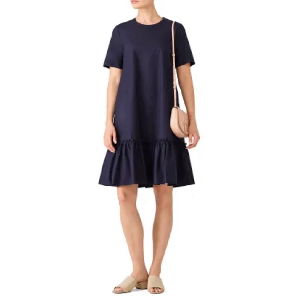Scotch & Soda Navy Poplin Dress